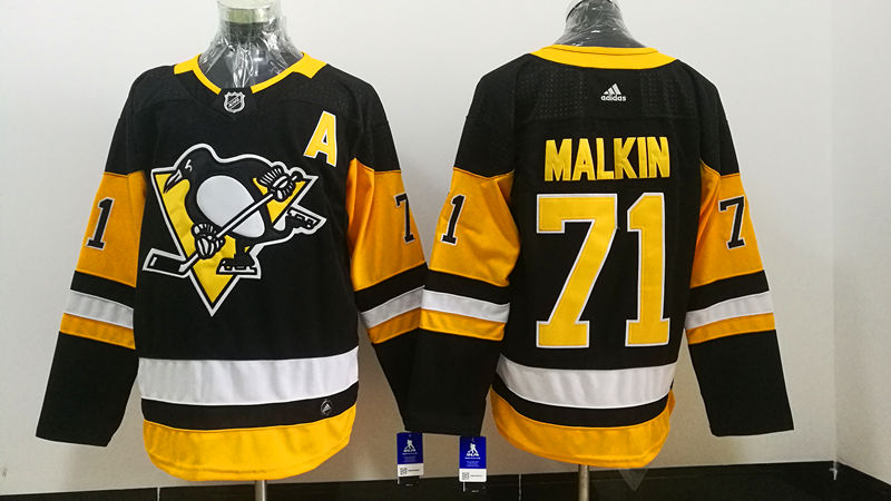 Men's Pittsburgh Penguins Evgeni Malkin #71 Black Jersey
